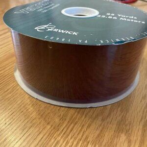 NEW BERWICK Burgundy Veltex 100% Waterproof Craft Ribbon
